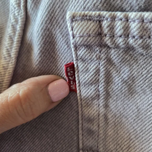 Levi's Lavender Mid Rise '94 Baggy Denim Jeans 32 x 31 NWT - Picture 13 of 14